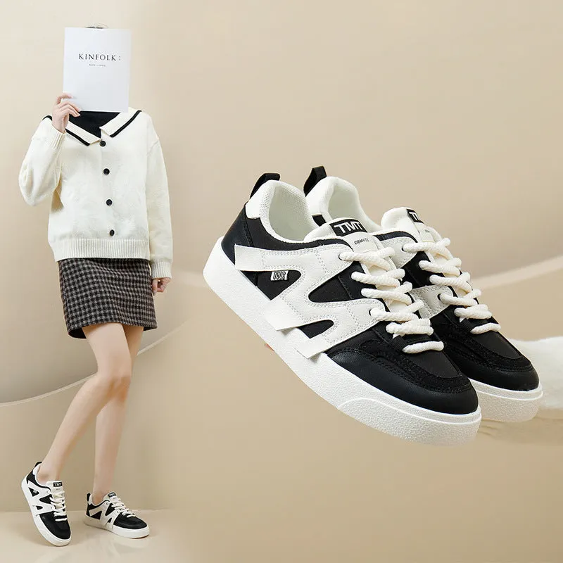 Women's Leather Breathable Versatile Sneakers (In Stock)