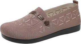 Women's Mesh Casual Shoes Knit Slip On Walking Shoes Wide Width Dress𝐲 Flat𝐬 Breathable Flying Woven Orthopedic Sneaker Women's Mesh Casual Shoes Knit Slip On Walking Shoes Wide Width Dress𝐲 Flat𝐬 Breathable Flying Woven Orthopedic Sneaker