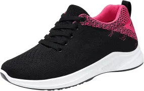 Women's Mesh Sneakers Lace Up Lightweight Casual Sneakers Orthopedic Shoes with Arch Support Comfortable Non-Slip Breathable Walking Shoes