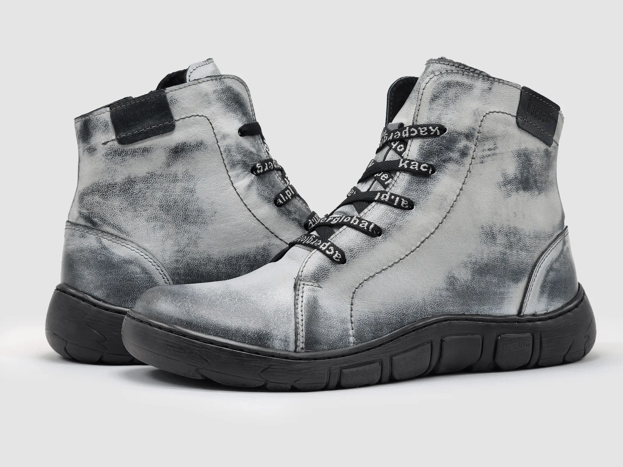 Women's Original Wool-Lined Zip-Up Leather Boots - White