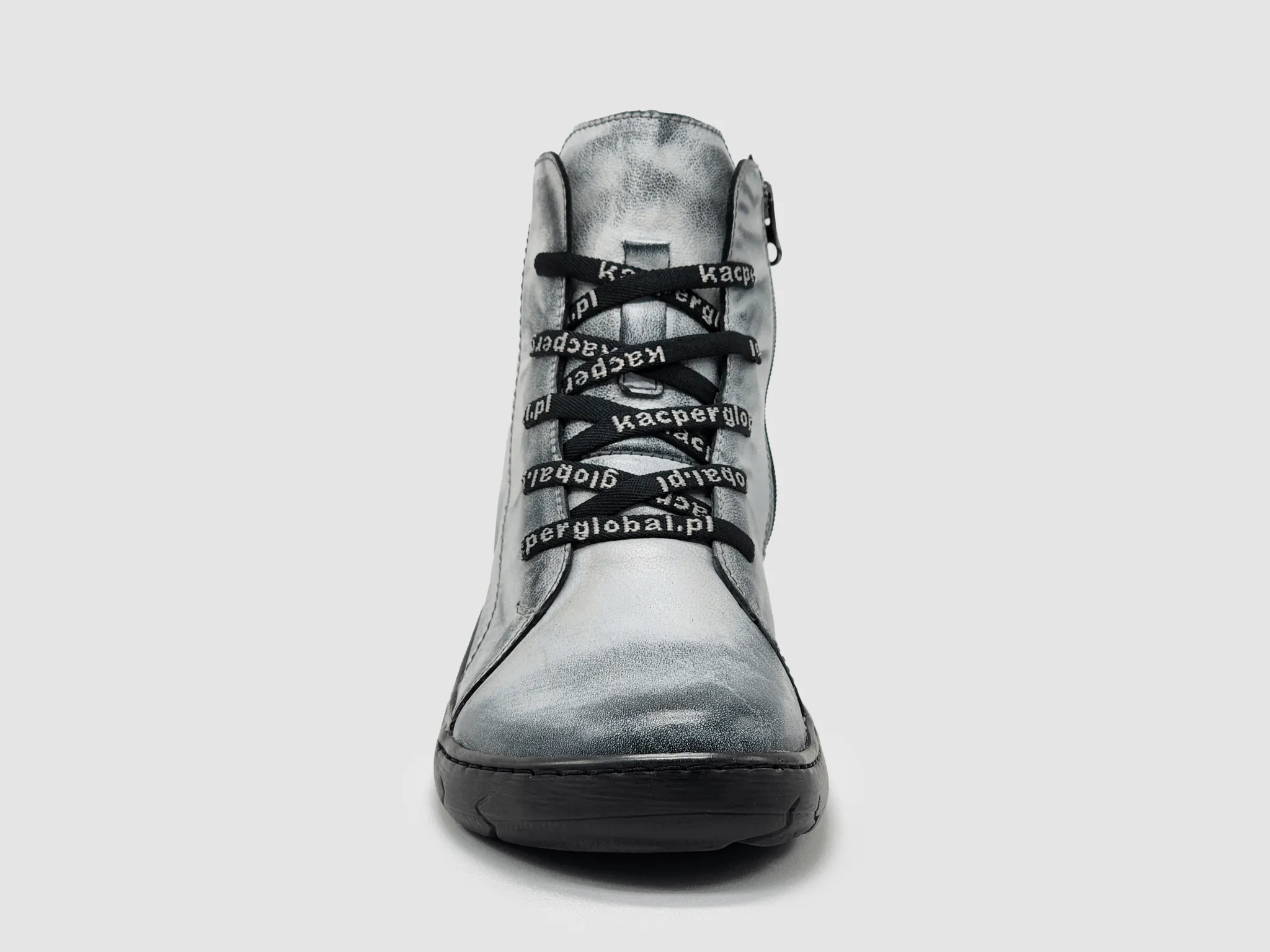 Women's Original Wool-Lined Zip-Up Leather Boots - White