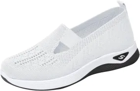 Women's Orthopedic Walking Shoes Hands Free Slip-Ins Go Walking Slip on Shoe Breathable Mesh Comfortable Soft Athletic Sneakers