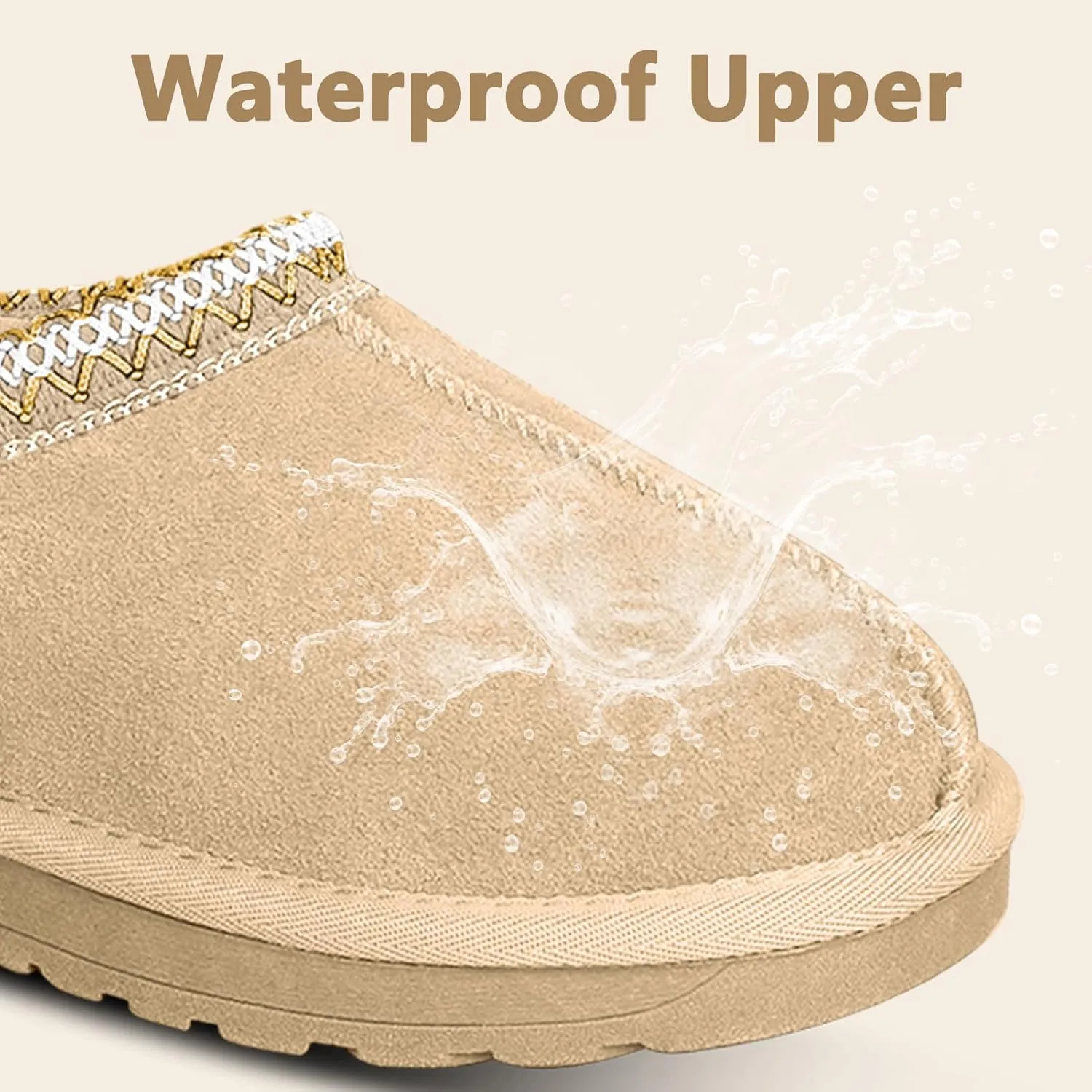 Women's Slippers Platform Mini Boots Short Ankle Anti-Slip Boot Fur Fleece Lined Sneakers House slippers Boot For Outdoor