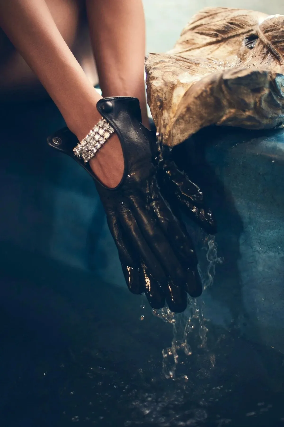 Women's Washable Leather Driving Glove